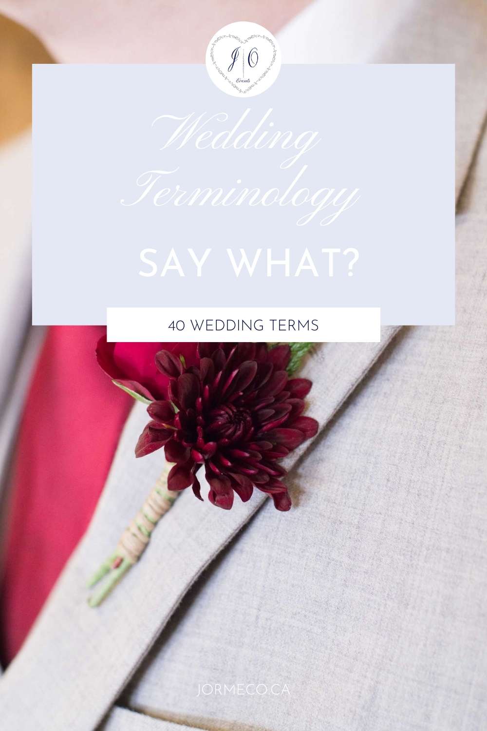 wedding terminology